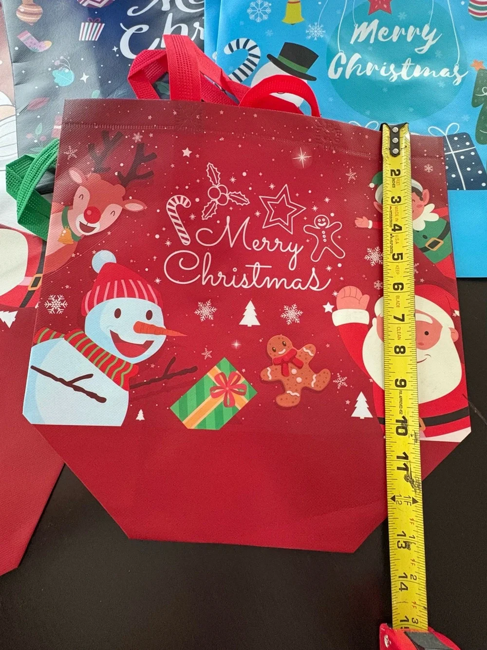 Festive Christmas Gift Bags Assortment - Santa, Snowman & Holiday Designsi